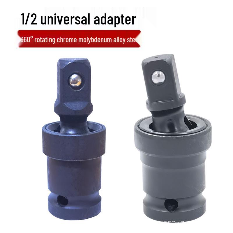 360° Rotatable Universal Joint Electric Wrench Adapter, 1/2'' Large Fly Pneumatic Head