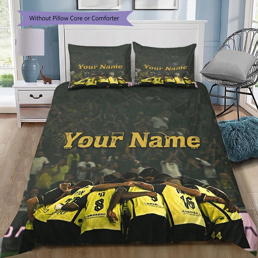 Beitar Jerusalem Fc Crest Custom Name Pattern Bedding Quilt Set Quilt Cover Pillowcase Home Birthday Gift(1 * duvet cover + 2 * pillowcase, without co