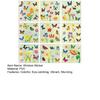 9 Sheets Spring Window Clings Flower Butterfly Window Stickers Floral Static PVC Decals for Easter Spring Home Office Classroom Decor
