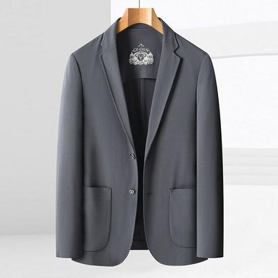Fashionable Men's Ice Silk Suit Light Luxury Ice Silk Traceless High-end Business Casual High-end Suit Jacket Spring and Summer
