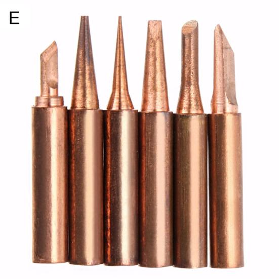 5/6/10Pcs 900M Professional Soldering Iron Tip Diamagnetic Wear-resistant Multiple Hard Soldering Tip Welding