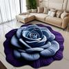 3D Visual Effect Peony Flower Floor Mat Home Living Room Carpet Dirt Resistant Easy To Maintain Absorbent Anti Slip Mat