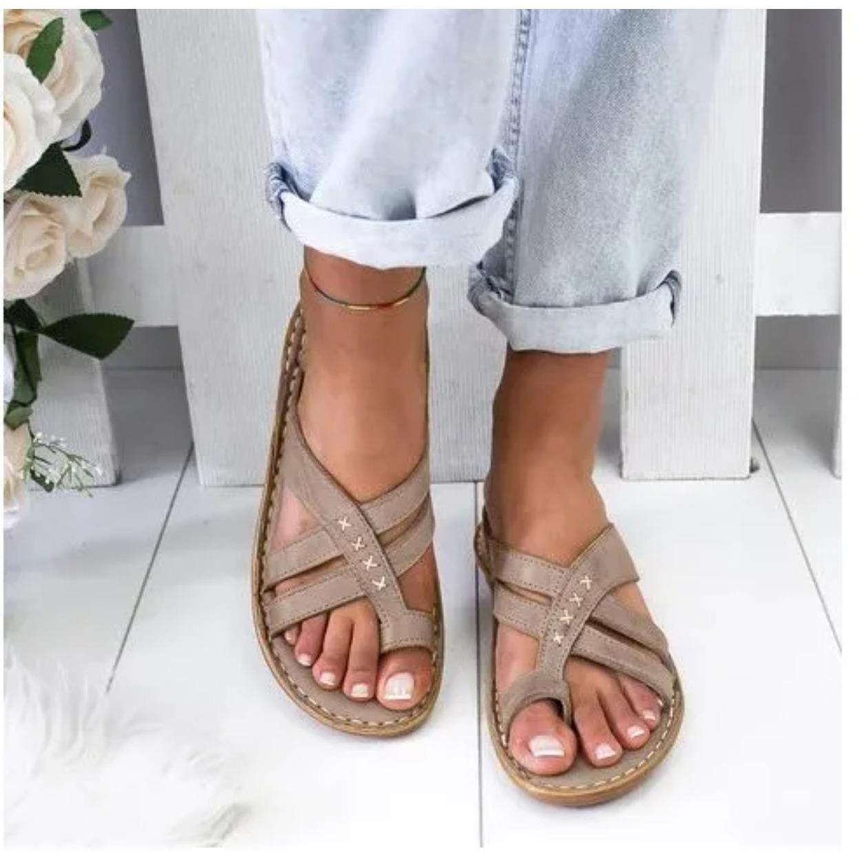 

Новые женские сандалии на танкетке, повседневная обувь на плоской подошве, женская повседневная летняя обувь из полиуретана, шлепанцы, балетки, женские пляжные шлепанцы-сандалии 38 серый