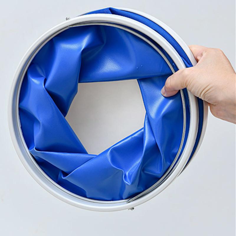 1PC/13L Multifunctional Folding Bucket Shrink Bucket Car Convenient Outdoor Folding Bucket Fishing Bucket for Car Washing