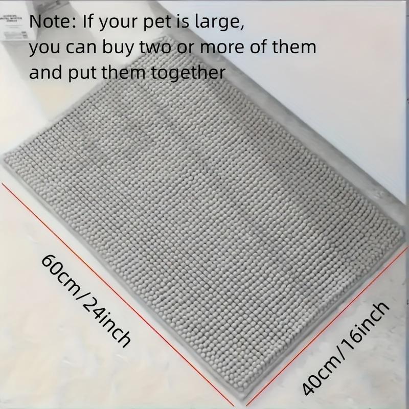 1pc Ultra-Absorbent Dog Paw Mat - Quick-Drying, Non-Slip, Washable Indoor Entryway Rug for Pet Owners, Soft Plush Fiber for Muddy Paws