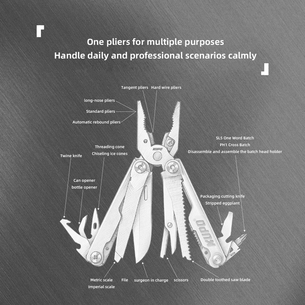 KUPO film and television special multifunctional tool pliers 21-in-1 fitter tool KSS-MUTITOL