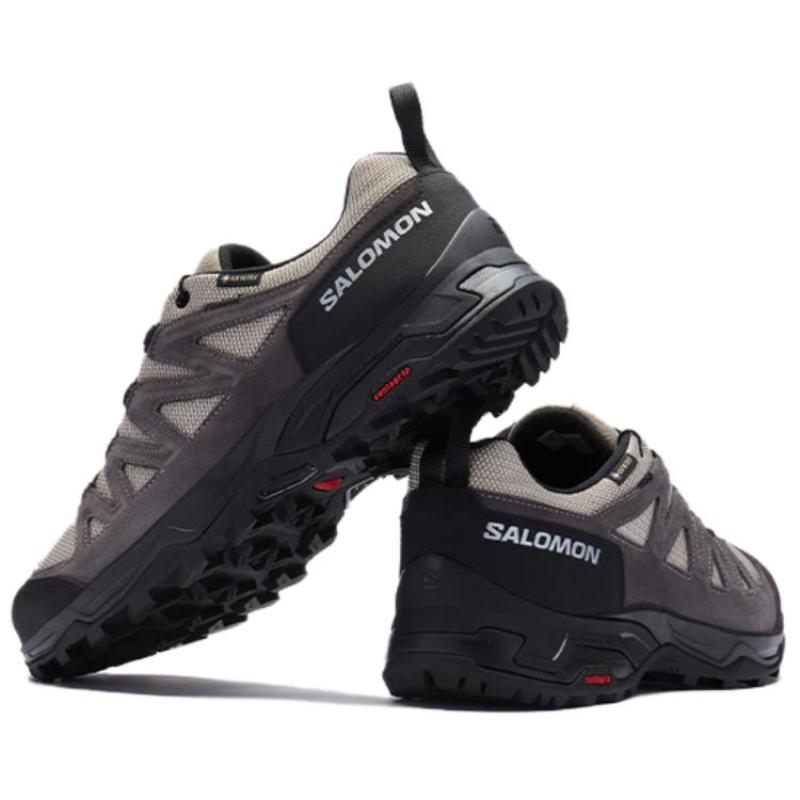 SALOMON X Ward Skórzane Gtx 'Khaki' / L00 Trampki 471821