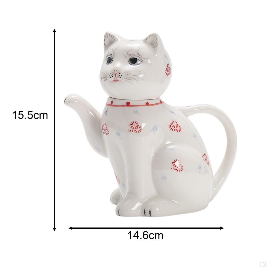 Cartoon Cat konvice na pití Nádobí na vícenásobné použití opakovaně použitelná nádoba na šťávu Keramická karafa na vodu pro