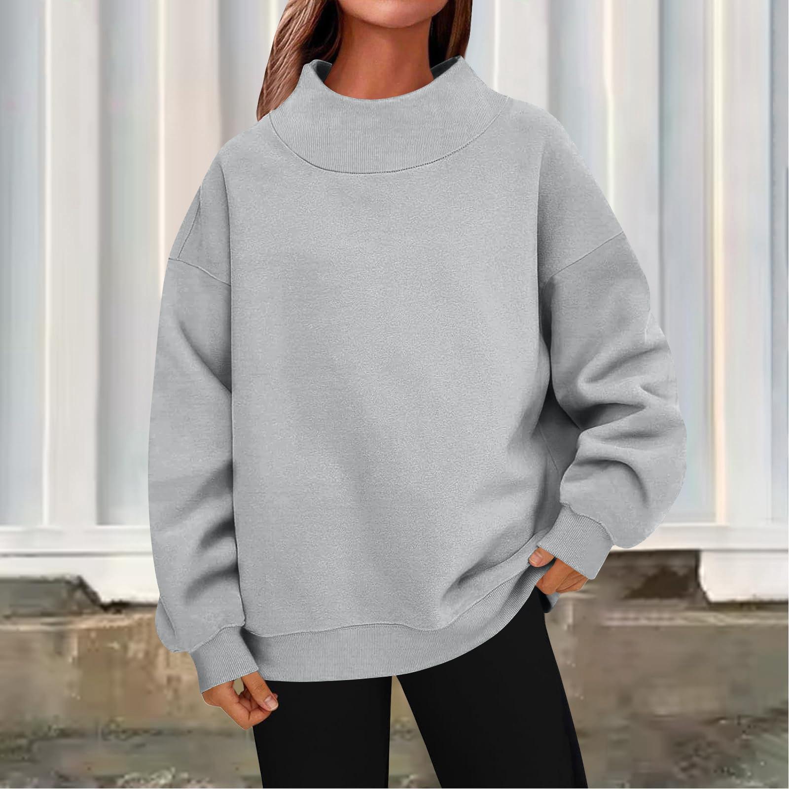 Women s Fashionable Casual Color Round Neck Long Sleeved Pullover Loose Sports Shirt Sweatshirt Top L 1690₽