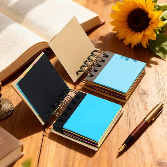 Anteckningsblock Hårt Omslag Litet Spiralblock Anteckningsblock Lätt att Rivs Ut Spiralbunden Anteckningsbok Studietillbehör