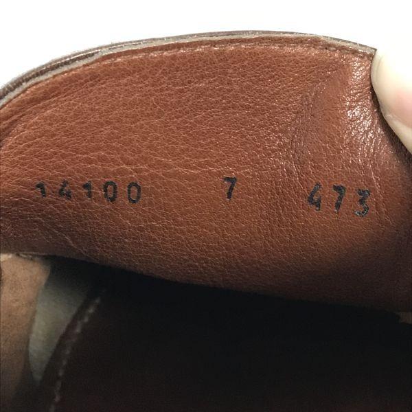 Vintage 80s-90s Made In Italy Gravati Leather Loafer Moccasin Business Shoes Size 7 25.5-26.0cm Brown(USED)