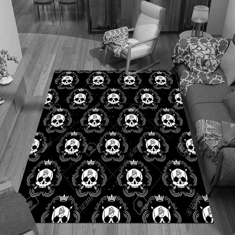 Satın alın Skull Cartoon Anime Manga Room Decor Floor Rug Carpet Living ...