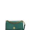 Tory Burch Kira Detachable Chain Pebbled Leather Crossbody Bag Large Women Bags Green 56382-318