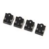 4Pcs RC Link Mount Brass Stable Rustproof RC Upgrade Parts for Axial SCX10 II AR44 Axles 1 10 Black