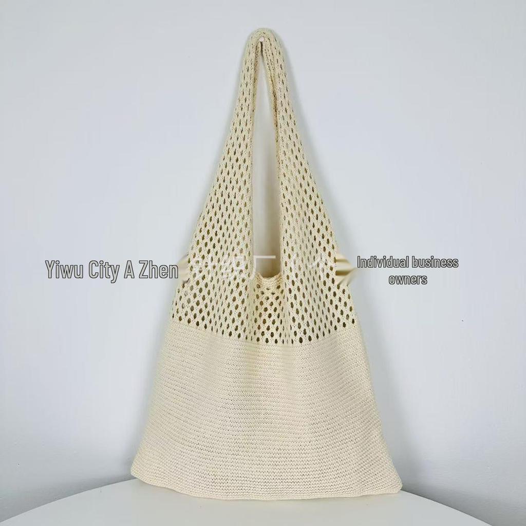 Women's Summer Casual Straw Handbag - Large Capacity, Hand-Woven, Perfect for Beach Vacations & Lazy Days.