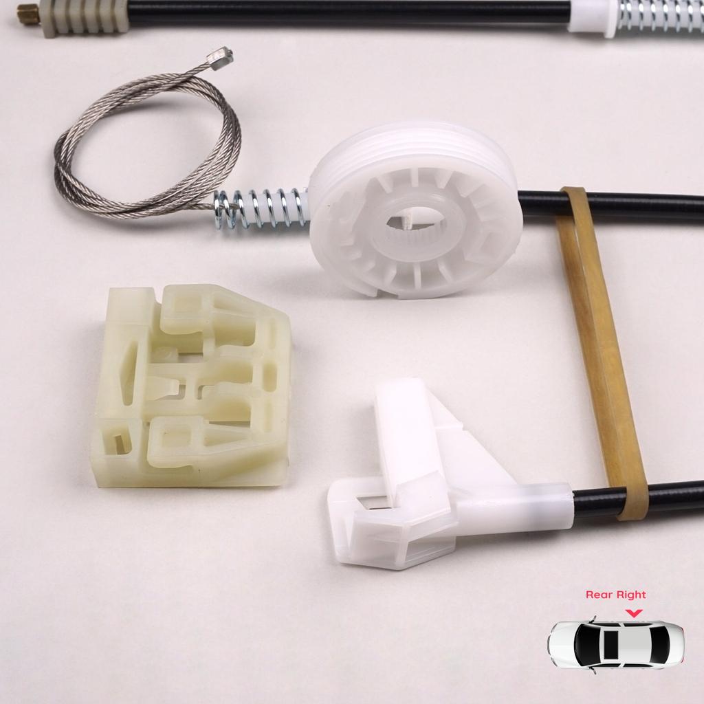 EWR548 Power Window Regulator Repair Set Rear Right Door for Skoda Octavia MK1 1U 1U2 1U5 2001-2010 4/5 Door Facelift 1U0839462B