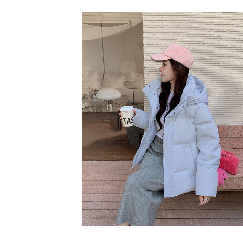 Women's Korean Style Short Thickened White Duck Down Jacket with Graphene - Petite & Versatile