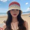 Mix Color Fisherman Hat Striped Sunshade Hat Outdoor Bucket Hat  Panama Bob Caps