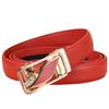 Stylish Women's Automatic Buckle Leather Belt - Genuine Leather, Korean Trend, Versatile Fashion Waistband for Students