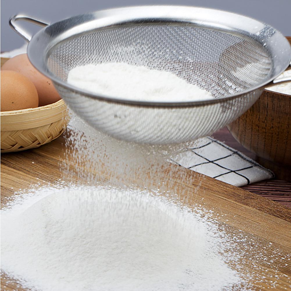 Stainless Steel Wire Fine Mesh Oil Strainer Flour Sieve Colanders (14cm)