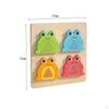 Cartoon Frog Jigsaw Puzzles, Wooden Animal Puzzle Boards for Girls Boys Kids Baby Ages 2 3 4