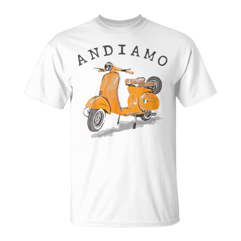 Andiamo Italy Yellow Scooter T-Shirt
