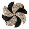 Flower Scarf Ring Rhinestone Scarf Clip Ring Elegant Butterfly Scarf Holder Slide Ring for Women Neckerchiefs Silk Scarves Shirts Shawls