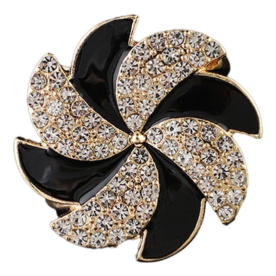 Flower Scarf Ring Rhinestone Scarf Clip Ring Elegant Butterfly Scarf Holder Slide Ring for Women Neckerchiefs Silk Scarves Shirts C