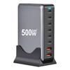 500W Desktop GaNs Chargers 6 USB C 2 USB A Charging Station Desktop Mutliport for Fast Chargers Laptop Power Adapter