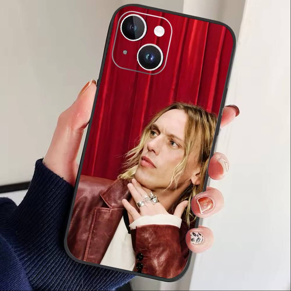 

F-Jamie Campbell Bower Phone Case For iPhone17,16,15,14,13,12 Plus,Max Soft Silicone Black Cover iPhone12