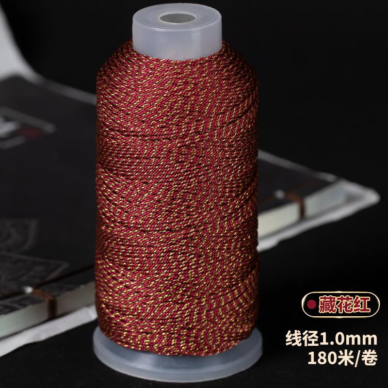 Добавить Золотой Внутренняя Монголия Тибетский Ручное Плетение Хлопковая Нить Большая Кудрявая Нить Wentoy Бусины Веревка Браслет Браслет Плетеная Нить Ручная Шлифовка 180 meters