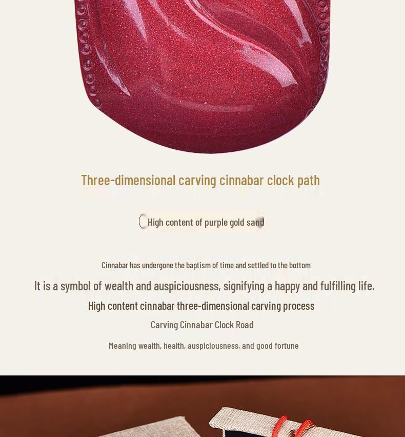 Authentic Natural Cinnabar Zhong Kui Pendant Necklace - Men's Charm Accessory