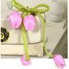 5Pcs Sweet Tulip Lace-up Straps Ornaments Curtains Tie Rope Fashion Curtain Tieback  Cake