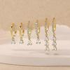 Gold Dangle Earrings Set for Women – 14k Plated Huggie & Cartilage Stacking Earrings, Compatible with Multiple Piercings, Gift for Mom, Birthday