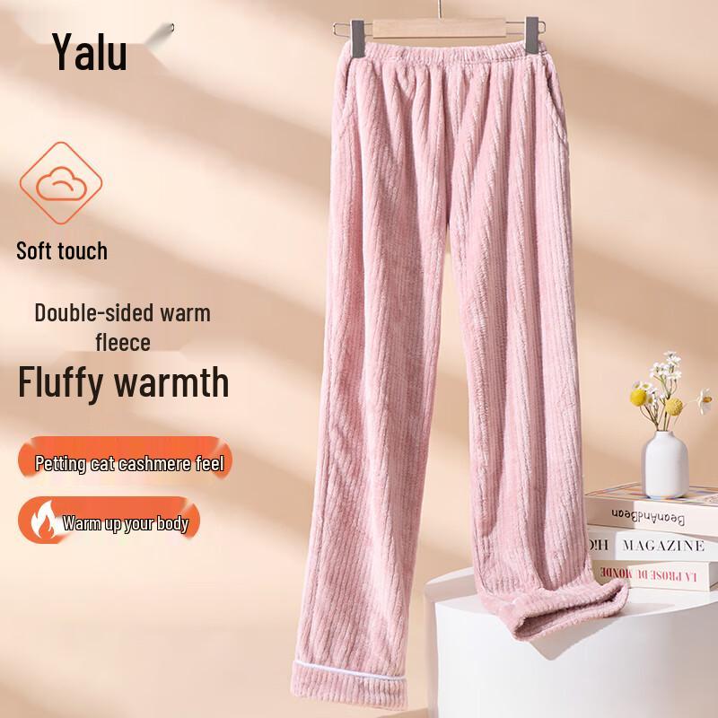 Yalu Women s Warm Flannel Lounge Pants 2XL