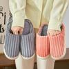Comfortable Cotton Slippers for Women's Indoor and Outdoor Wear In Winter, Non-slip and Warm Plush Cotton Mop for Men, Soft Bottom and Soft Surface