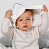Doudou baleine fehnnatur - coton bio - attache tétine - 34 cm