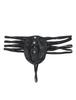 Sexy PU Leather Front Plus Sexy Lingerie for Men [ohyeah] Men's Thongs, Underwear, G-String, Breathable, Rivet-Decorated, U-Shaped Pouch, Bulge,