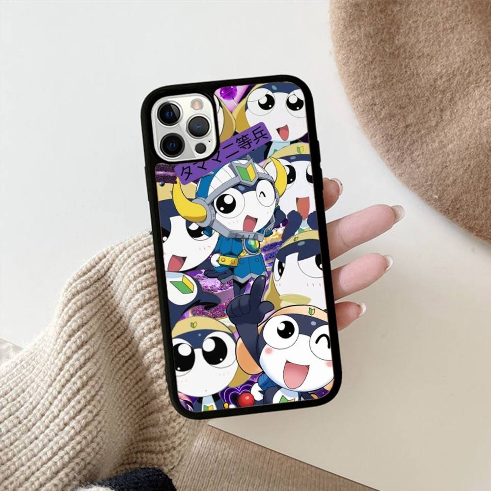 Keroro Frog Cool Gunsou Sergeant PC+TPU Phone Case For IPhone 17 16 15 14 PRO MAX 11 12 13 PLUS MINI Cover