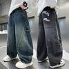 Lente Herfst Kinderen Casual Jeans voor Grote Jongen Kind Mode Vintage Broek Katoen Joggingbroek Tiener Baby Jongens Kleding Jeans