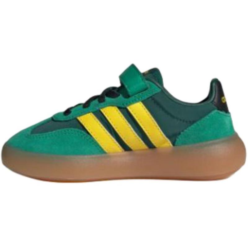 adidas BARREDA DECODE Abrasion Resistant Low Top Kids' Skateboarding Shoes Green Yellow Kids' Sneakers JQ8848