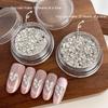 Weißes Herzform Nagelkunst Strassstein Set Mehrere Formen Kristall Flach Rosa Strassstein Runde Perle Diamant Schmuck für Nagelkunst Basteln