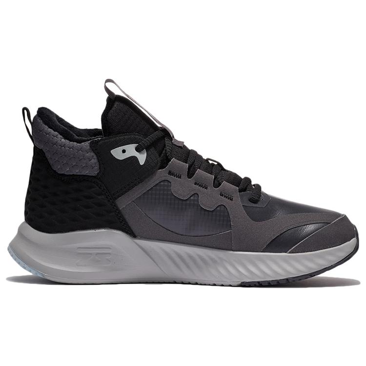 Li Ning Soft Zero WNTR Zero WNTR Fleece lined Cushioning Rebound Mid top Running Shoes Women's Black AGLR238-2