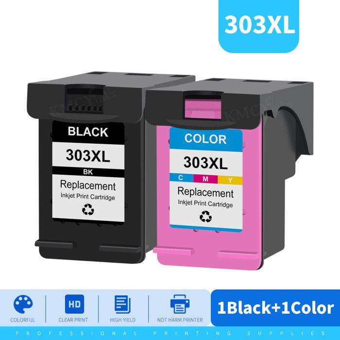 Kmcyinks 303Xl Cartouche D'Encre Compatible Pour Hp 303 Pour Hp303Xl Envy Photo 6220 6222 6230 6232 6252 6255 6234 7130 Impri[J75]