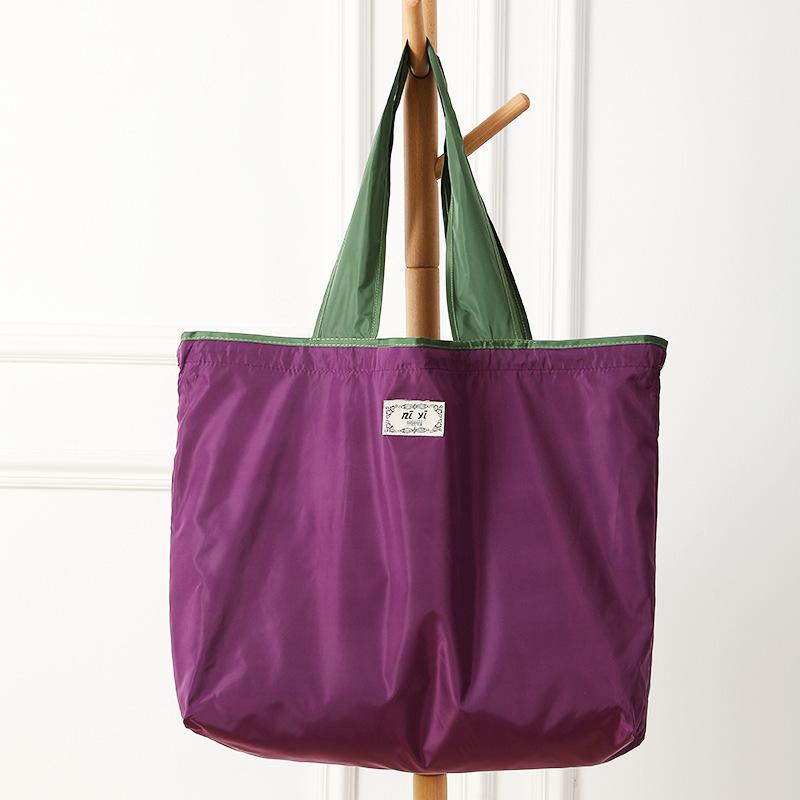 Storage Bag Household Large-capacity Large Drawstring Shopping Bag Foldable Portable Tote Bag Moisture-proof and Dust-proof Storage Bag