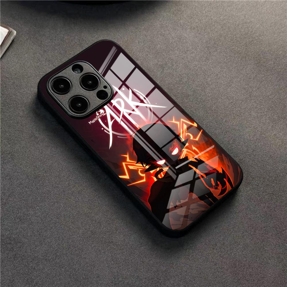 MapleStory Phone Case For 17 Pro Max IPhone 16 Pro 14 12 11 13 Mini X XR XS 15 Plus SE Glass Cover