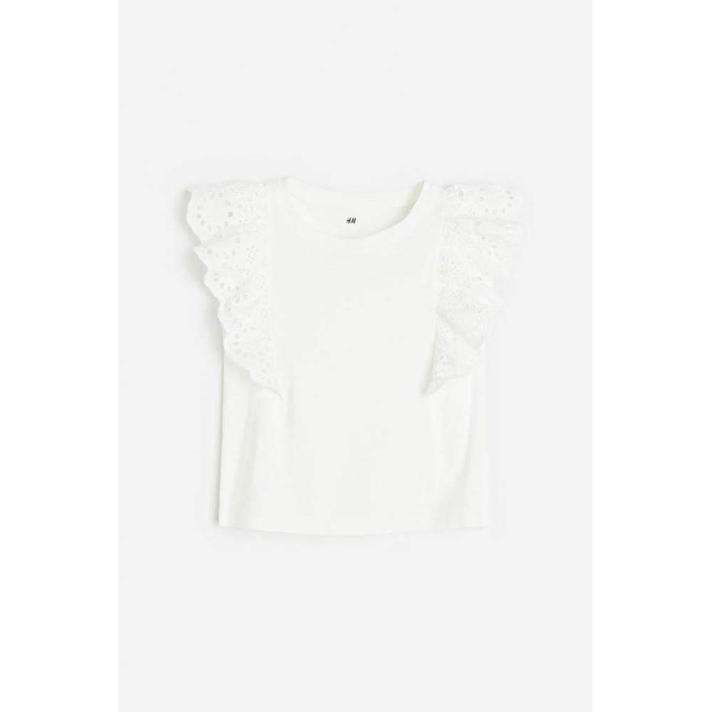 

Топ HM Broderie Anglaise, белый