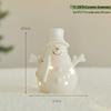 Glowing Ceramic Snow House Christmas Window Display Ornament