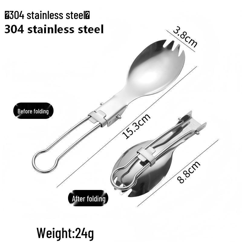 Liang Sheng Ultra-light Titanium Folding Cutlery Set: Spoon, Fork, Chopsticks for Camping, Picnic, Travel, and Hiking.