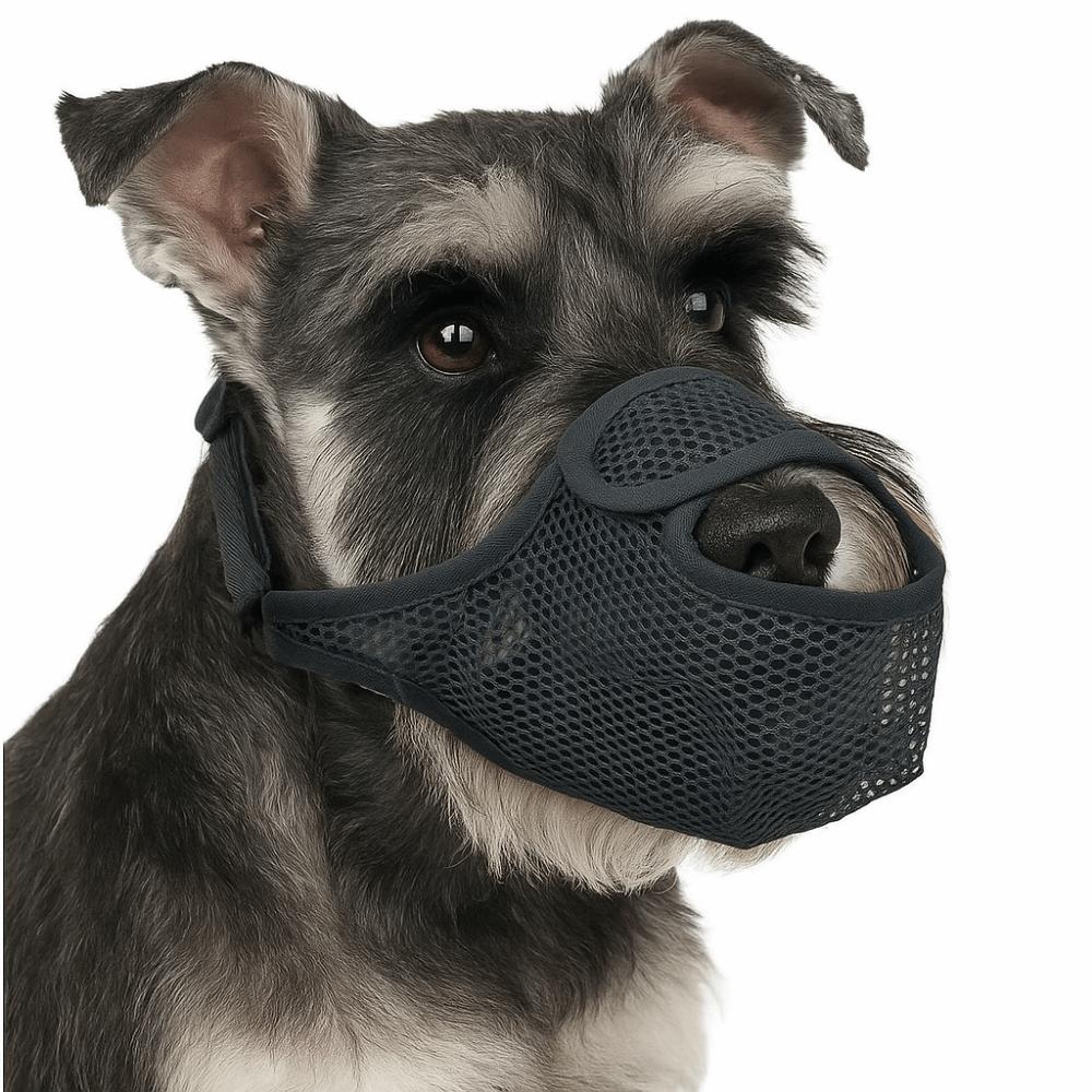 Adjustable Strap Mesh Dog Muzzle Breathable Pet Mouth Mask Comfortable Dog Mouth Cover  Medium Dogs